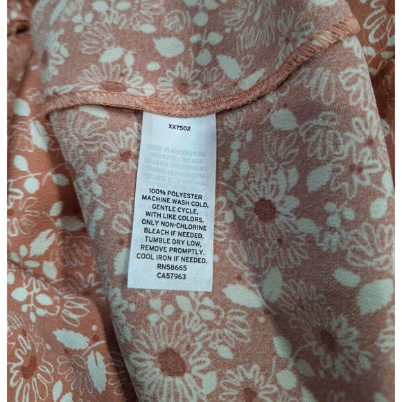 NWT Treasure & Bond Pink Louis Floral Sleeveless coop Neck Button-top Blouse/XL - Picture 8 of 8